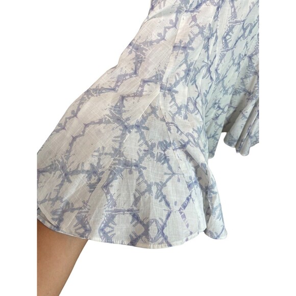 Rebecca Taylor Snake Skin Cotton Fit And Flounce Summer Sundress Size‎ 4 - Picture 4 of 12